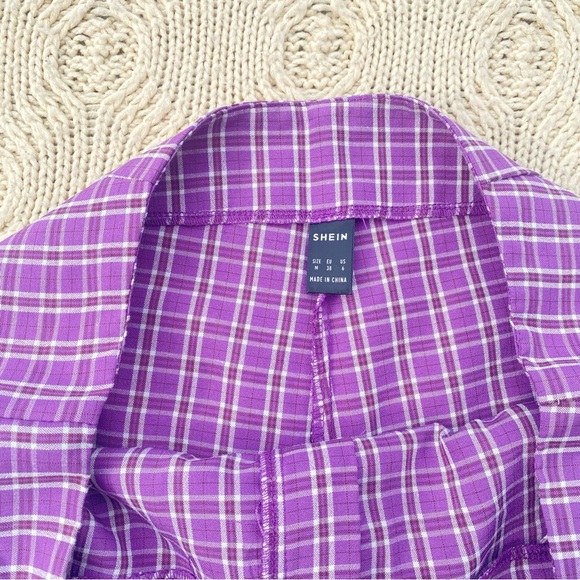 Purple plaid pants - Picture 4 of 5